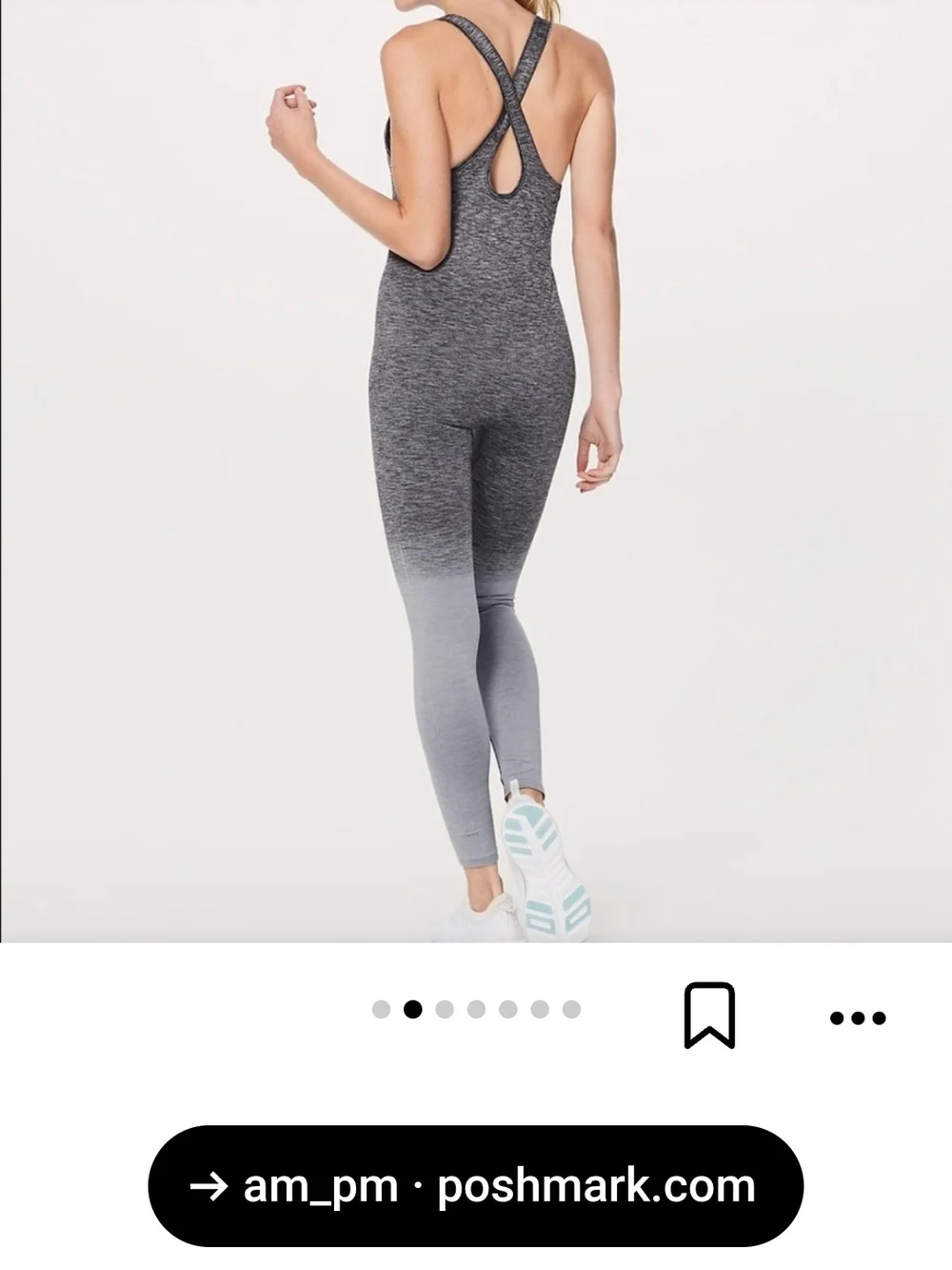 lululemon athletica Gray Ombre One-Piece Jumpsuit
